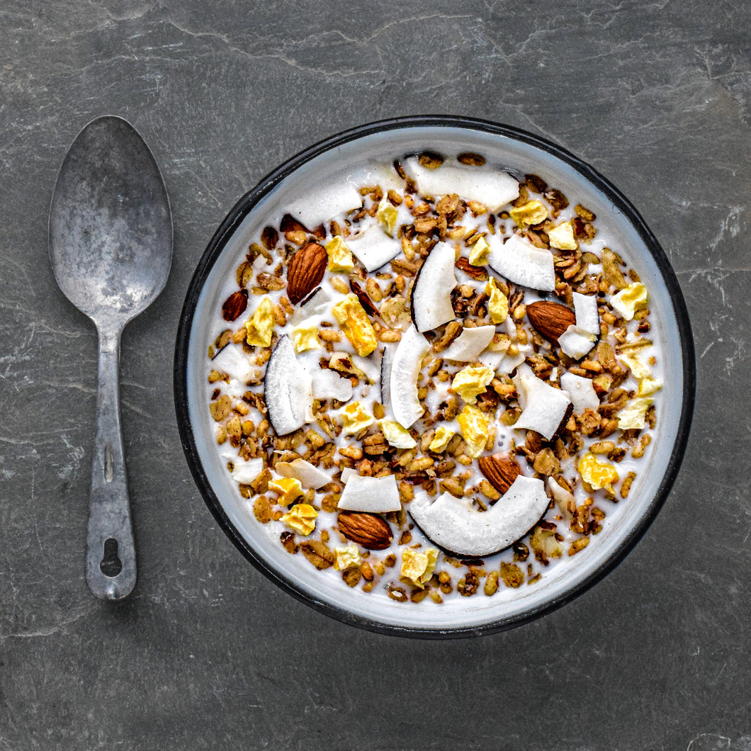 Coconut Mango Granola (old packaging)